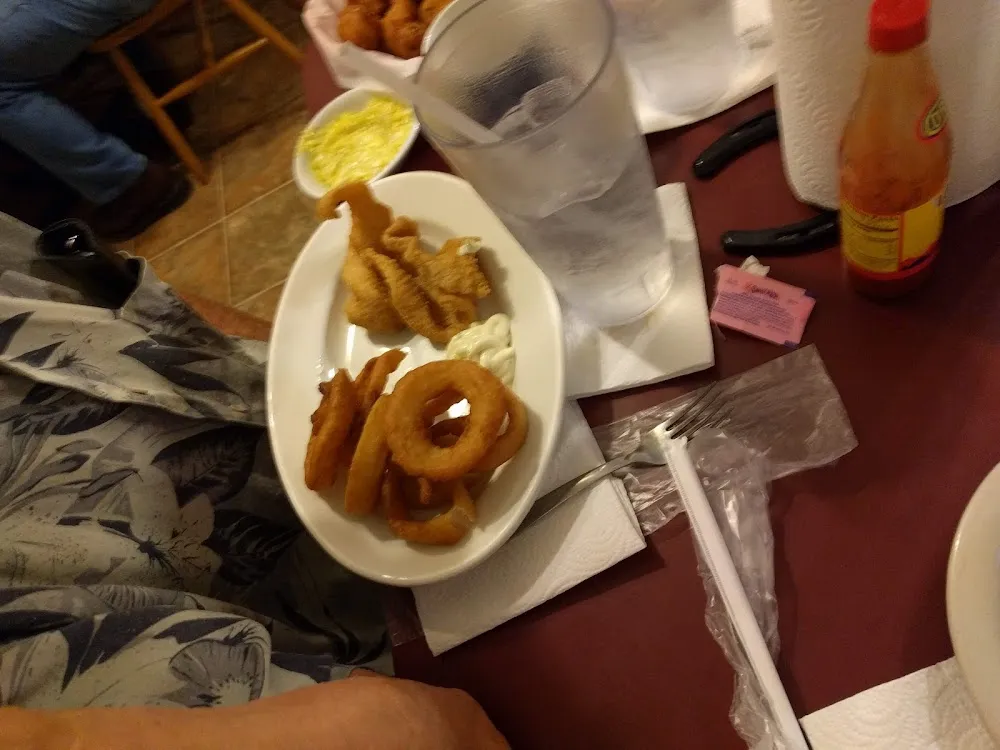 Fish with Onion Rings Plate